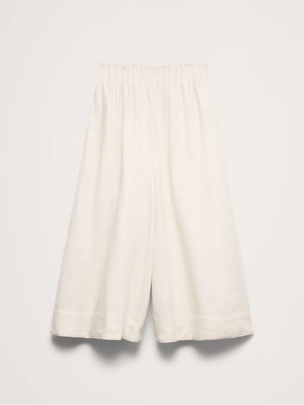 NWT! BANANA REPUBLIC CREAM WHITE LINEN CULOTTE - LARGE PETITE 🧲